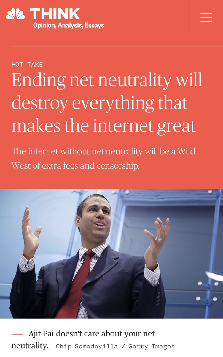 <a href="/NathanLeamerDC/">Nathan Leamer</a> Looking back, I have to say that the American public was so fortunate at the time to have the benefit of sober analysis of the #netneutrality issue from dispassionate journalists and commentators who didn’t have an ax to grind.