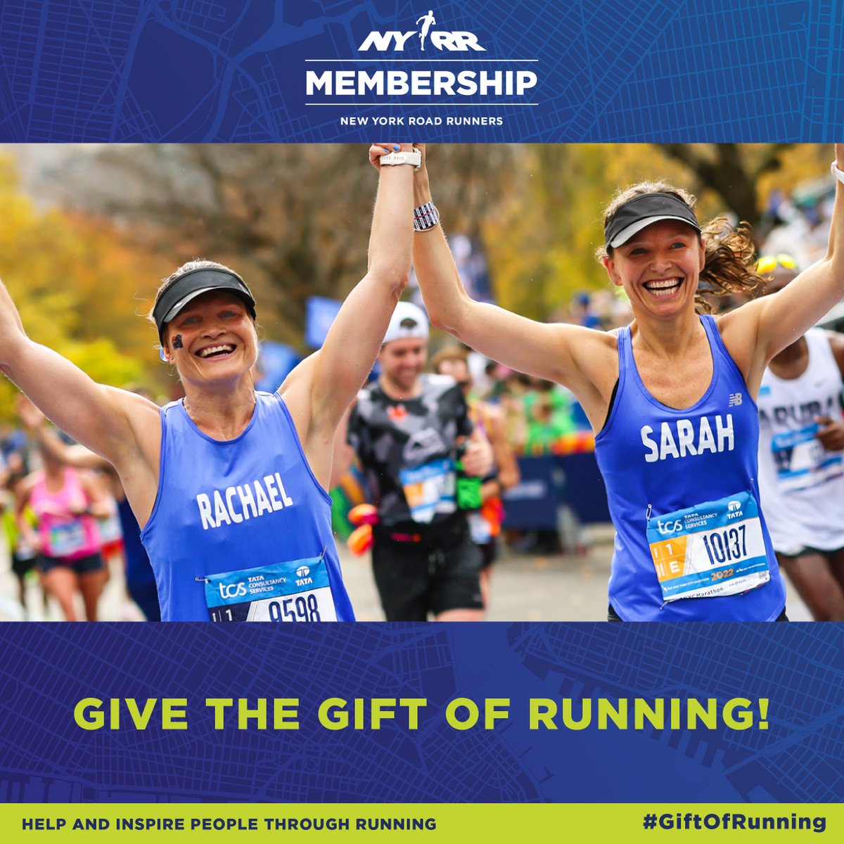 nyrr's tweet photo. This holiday season, give the #GiftofRunning.β€οΈ
Through membership, you can be part of a community that benefits from the inspiration, motivation, and confidence that comes with running.
Help others reach their goals by giving the π of membership: https://t.co/aQgmiztcRf https://t.co/Yv7tf5QRAg