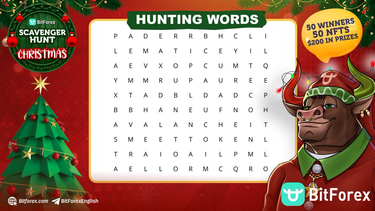🎅A #Crypto crossword puzzle

👉Find at least 3 project names in the image and tag them in the comments.
🎄Follow us
🎄RT+Like this post
🎄Tag @ the projects you've found
--
> 10 random winners will get $20 + 1 NFT each
> 40 winners will get 1 #NFT each

Ends 12/20
 #GiveawayNFT