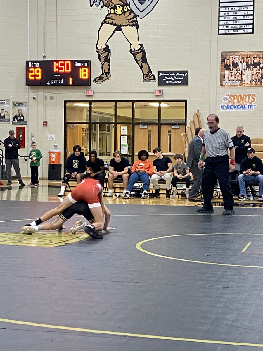 Big <a href="/HHCConference/">Hoosier Heritage Conference</a> road win tonight! <a href="/NewPalWrestle/">New Palestine Wrestling</a> 36, Mt Vernon 32. <a href="/NPHSDragons/">New Palestine Dragons</a> <a href="/VoelzJames/">New Palestine High School</a> @SouthernHancock