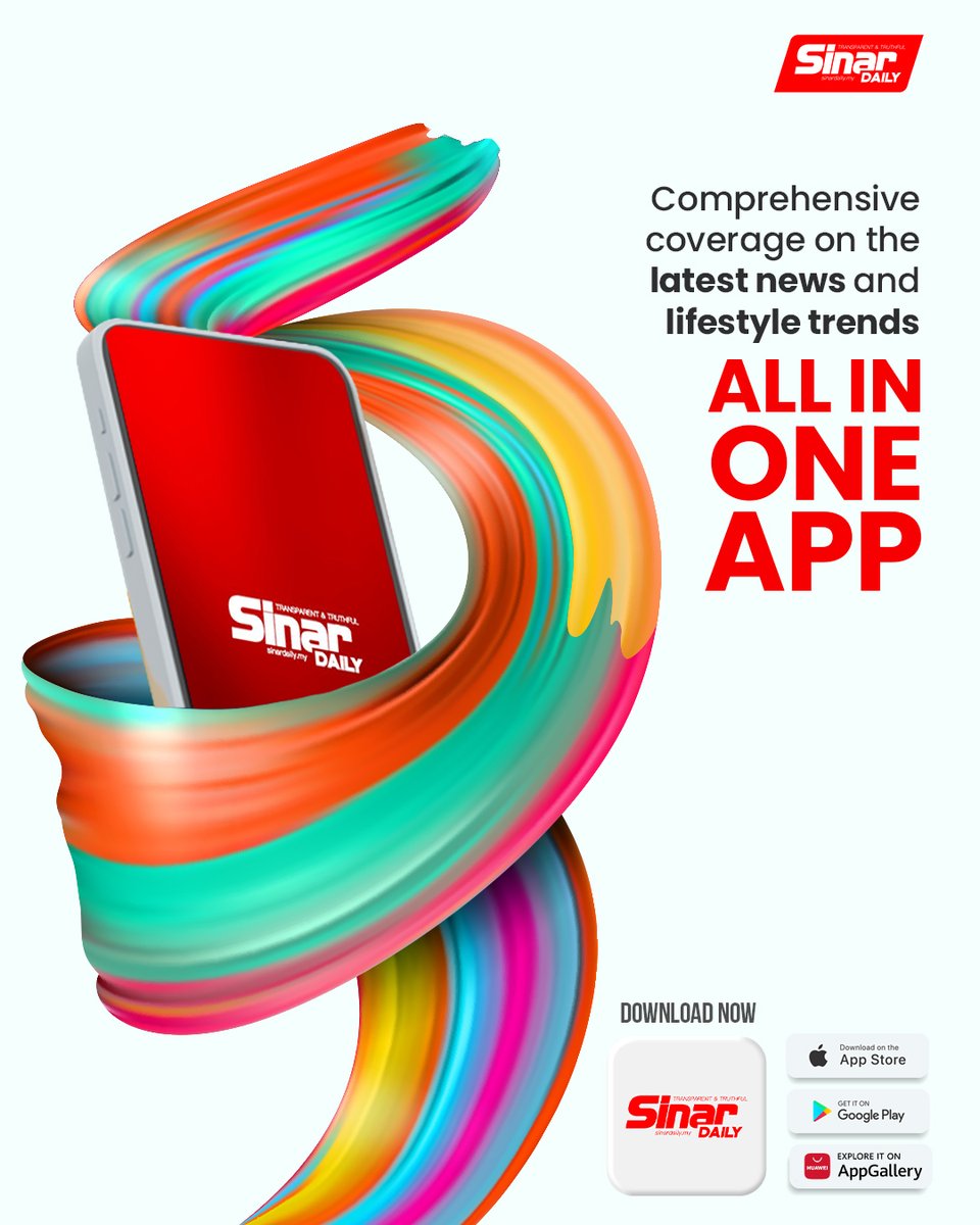 sinardailymy's tweet photo. Our vibe right now π Download Sinar Daily App now on Google Play Store, App store and Huawei AppGallery!
#SDApp #News #NewsPortal #EnglishNewsPortal #App #GooglePlaystore #AppStore #AppGallery #Android #iOS #Huawei https://t.co/joOm2RiMA9