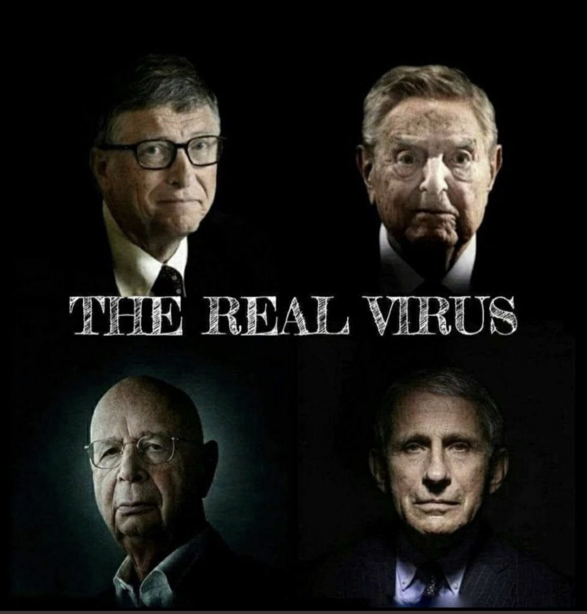 The Real Virus 🦠
-Bill Gates
-George Soros 
-Charles Schwab 
-Fauci