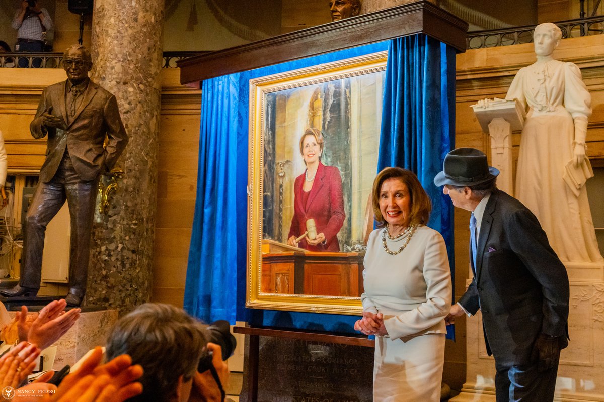 SpeakerPelosi's tweet image. I am forever grateful to my colleagues in the Caucus for their courage to elect the first woman Speaker. 

It’s been my honor to help to forge historic progress For The People.