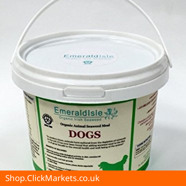 Dog Food Supplement Kelp Seaweed Certified Organic (Weight 3 KG) 👇
Brand: Emerald Isle SeaweedFeatures: 
Improves amino acids biologic activity in diet, contains 60 minerals including iodine and 12 vi... biobiogo.com/t/L54AG