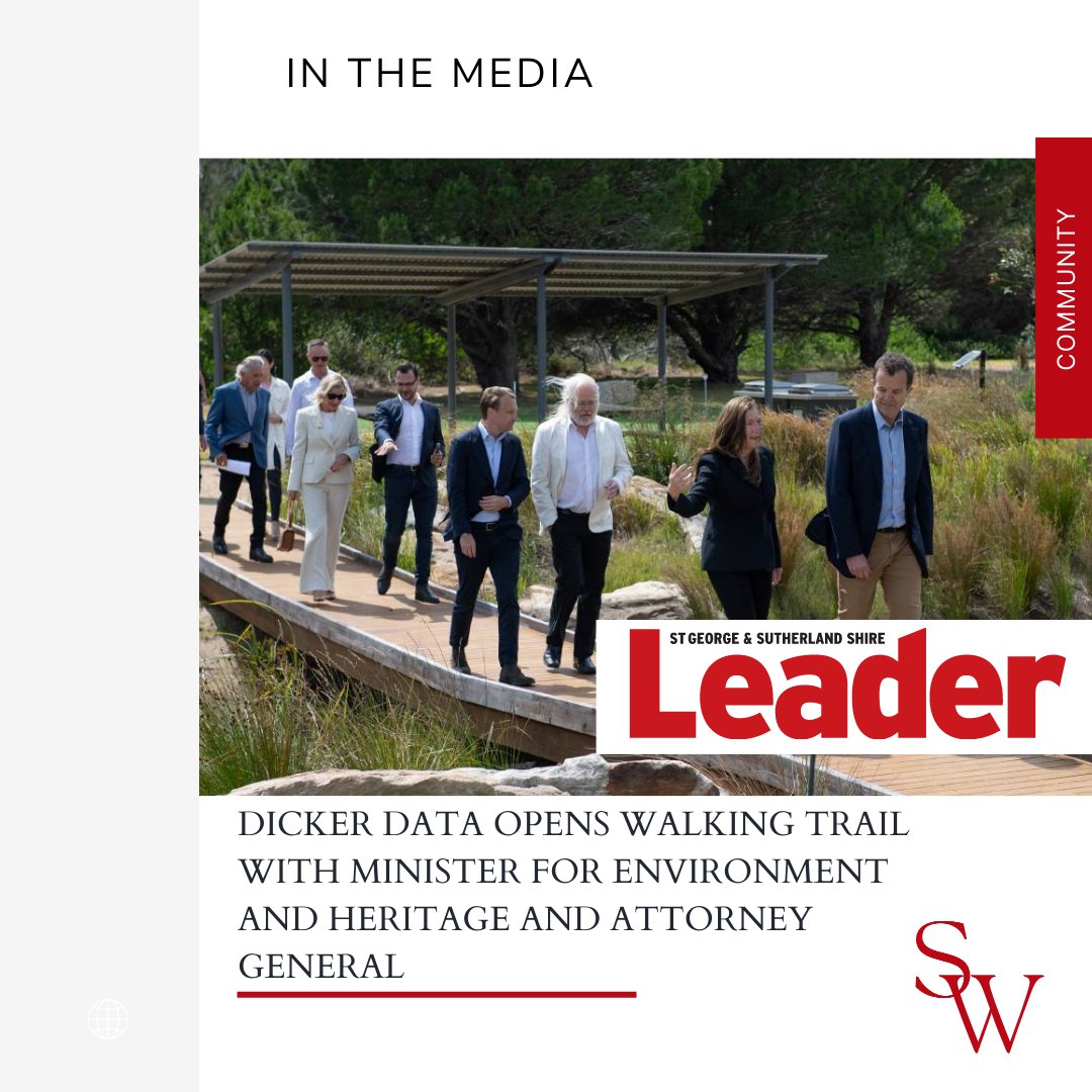 SharonWilliams_'s tweet image. Delighted to host NSW Minister for the Environment and Heritage and Member for Manly, the Hon @jamesgriffinmp and Attorney General Mark Speakman to open the magnificent Walking Trail at Dicker Data’s HQ and distribution centre in Kurnell.

#dickerdata