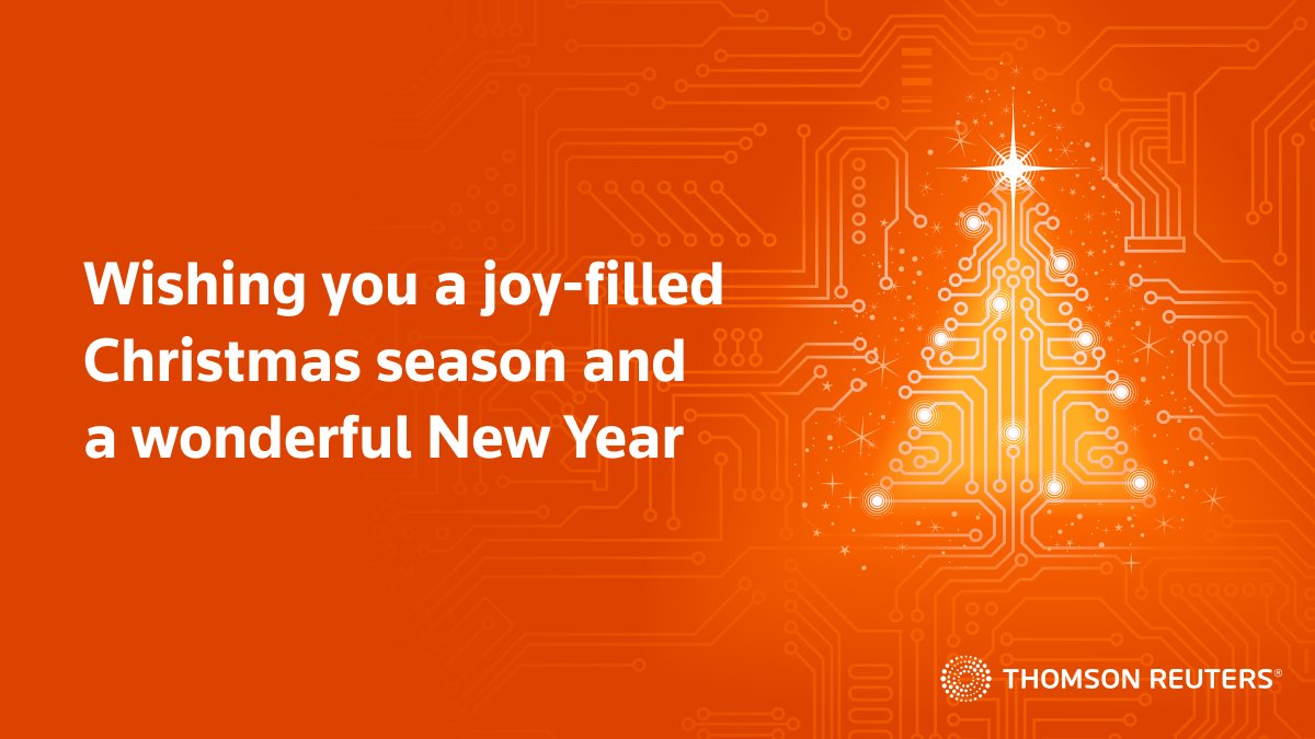 On behalf of Thomson Reuters, we wish you a joy-filled Christmas season and a wonderful New Year.  Have a safe holiday!

#WorkingatTR #Christmas2022 #Christmas