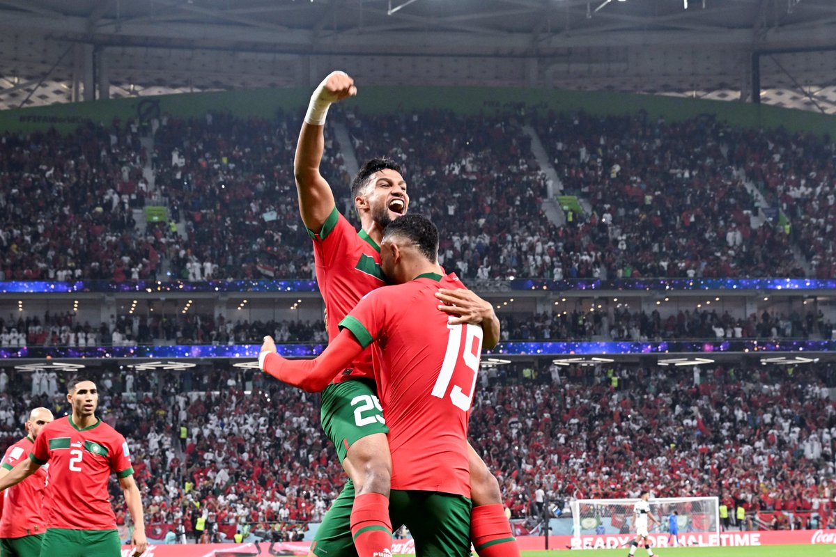 🇲🇦 Upset Belgium, Spain, and Portugal
🇲🇦 Finished first in their group
🇲🇦 First African team to reach the World Cup semifinals 
🇲🇦 Only allowed two opposition goals (both to France)

What a historic World Cup run for Morocco 👏