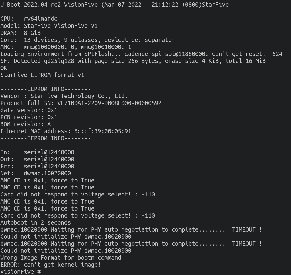 Not in, but right after the stream, I found the issue we had with the DRAM: I missed copying one function call, whoopsies! It now successfully boots from the cacheable RAM. Here's the OpenSBI blob followed by U-Boot on the VisionFive1, initialized by @oreboot_org. WE DID IT! \o/