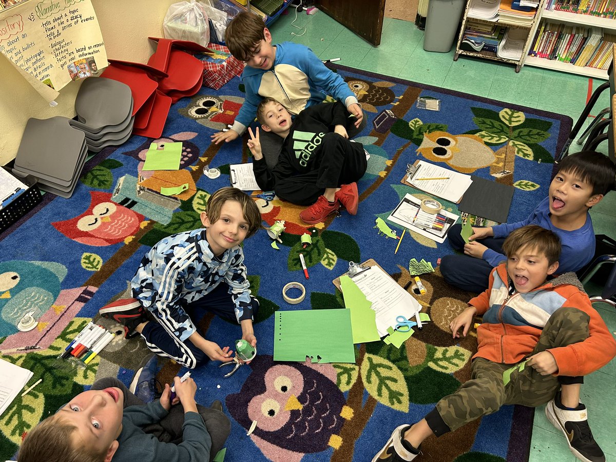 LynFlightSchool's tweet photo. Do you think you could create survival adaptations against an invasive species? These @MarionStreetLyn students can! #flightschool #projectbasedlearning #steam #stem #engineers https://t.co/n9MVIGdab7