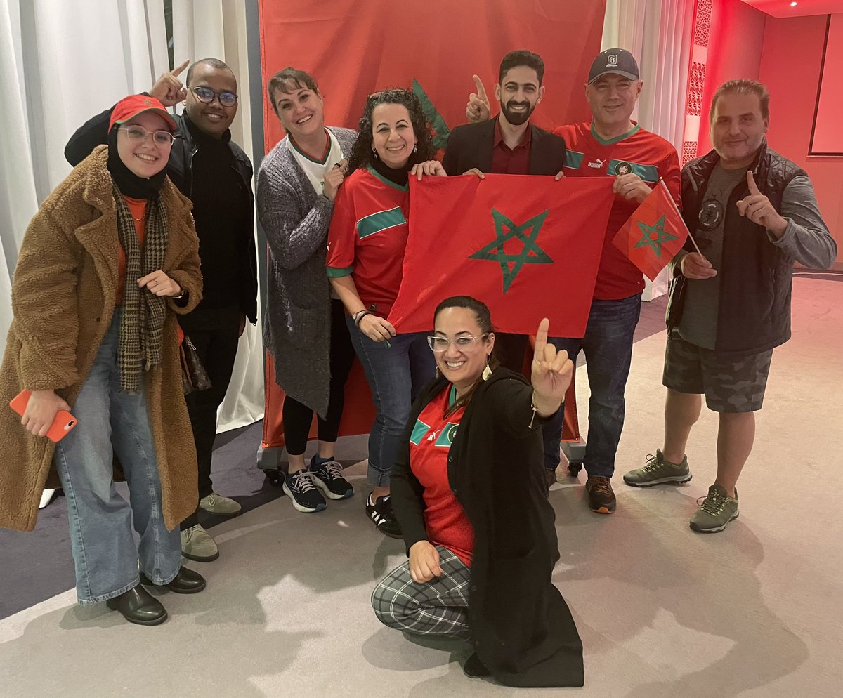 Morocco is first Arab & African team to make it this far. You’ve made us all proud, and we are honored to be with our partners here in Morocco, wonderful civil servants and elected officials, to celebrate this history-making moment. #WorldCup2022 #DimaMaghrib #ArabAmericansLead