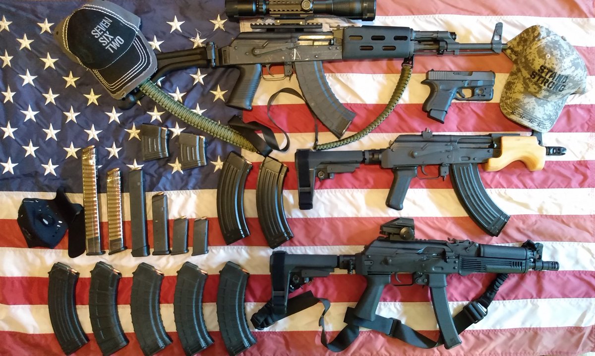 edc76239's tweet photo. 1. #Glock #17gen5 #9mm
2. #PSA #PA15 #AR15 #556greentips
3. #GLOCK26 9mm
4. #KALASHNIKOV #KP9 9mm
5. #MICRODRACO 7.62x39
6. #PSADAGGER 9mm #Glock19clone
7. #ROMANIANWASR10 #AK47 7.62x39 https://t.co/ll8XTXSax0