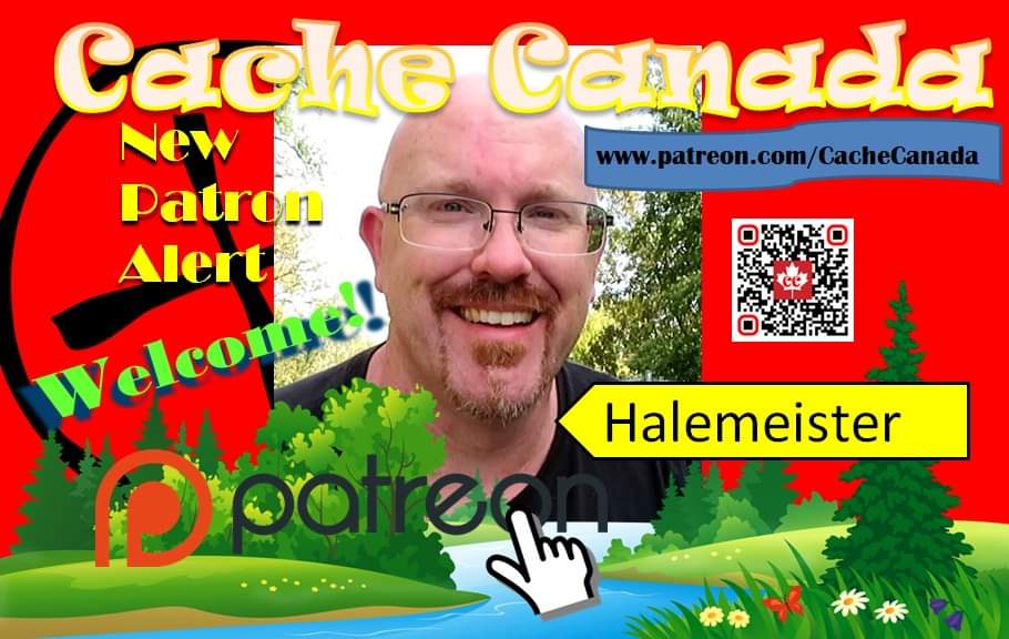 Happy to announce the Halemeister has pledged to support us on Patreon.

patreon.com/CacheCanada