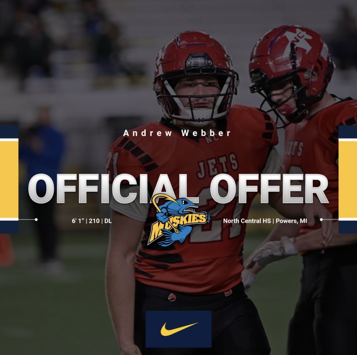 Blessed to receive an offer to play football at Lakeland University! 
<a href="/LUCoachBruton/">Colin Bruton</a> <a href="/LUMuskieFB/">Lakeland Football</a> #GoMuskies