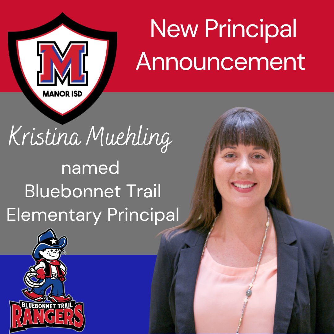 Manor ISD (@manorisd) on Twitter photo Manor ISD is excited to announce our new Principals! Please give a warm welcome to <a href="/BTEgoesIB/">Bluebonnet Trail Elementary IB World School</a> Principal, Kristina Muehling! #ManorISD #ScholarsFirst
Click here to learn more about Principal Muehling: manorisd.net//site/default.… Manor ISD is excited to announce our new Principals! Please give a warm welcome to <a href="/BTEgoesIB/">Bluebonnet Trail Elementary IB World School</a> Principal, Kristina Muehling! #ManorISD #ScholarsFirst
Click here to learn more about Principal Muehling: manorisd.net//site/default.…