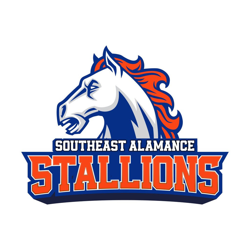 SEHS_Stallions's tweet photo. Introducing.....the Southeast Alamance High School logo.  We're excited to open our newest high school in 2023.  #StudentCenteredFutureFocused https://t.co/J8fRdrTyUO