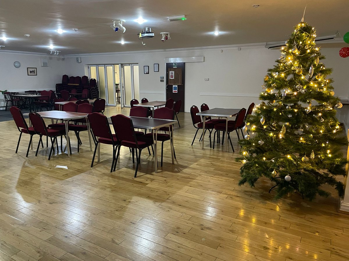 OldNewtonUnited's tweet photo. All set up for tomorrow's coffee morning meet up at the Sports and Social Club. Numbers are growing each week. Come along for a chat and a cuppa, not to mention a cake or two. All welcome. 10am to 12pm https://t.co/oZmQP1VqbT