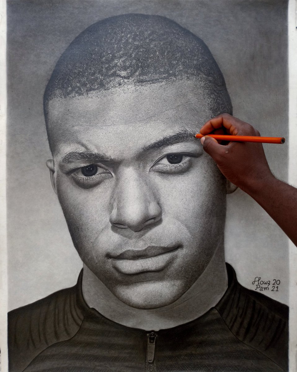 flowzpam's tweet image. I made a drawing of Kylian Mbappe
Kindly Retweet my art 🙏