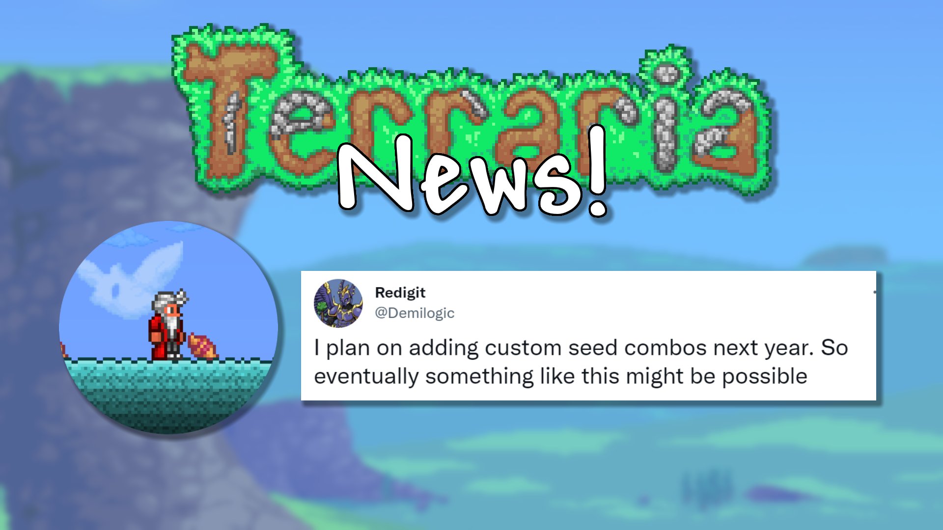 Chippy 🌳 on X: Terraria has a new secret seed, and I have a