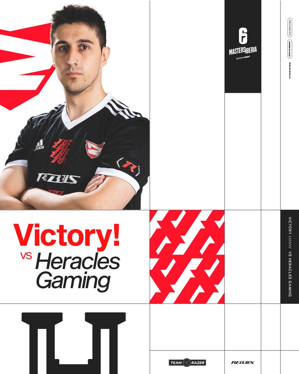 No ha sido una victoria perfecta pero ¡ESTAMOS EN LA FINAL! 

Seguimos con el mismo objetivo, hacer el doblete en España. 

🏆 #sixmastersiberia Fase 2
🆚2-1 @Heracles_Gaming

📺twitch.tv/rainbow6es

#BeRebels