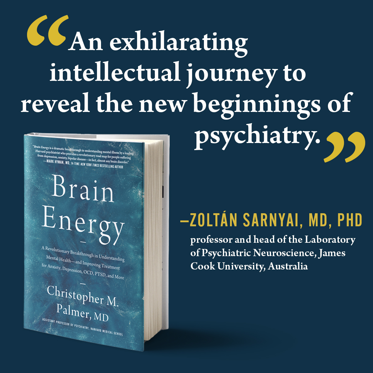 Chris Palmer, MD (@chrispalmermd) on Twitter photo Wow, thank you <a href="/ZSarnyai/">Zoltan Sarnyai</a>! I hope #BrainEnergy will disrupt the existing paradigm and be the catalyst for the change we so desperately need in the #mentalhealth field. Wow, thank you <a href="/ZSarnyai/">Zoltan Sarnyai</a>! I hope #BrainEnergy will disrupt the existing paradigm and be the catalyst for the change we so desperately need in the #mentalhealth field.