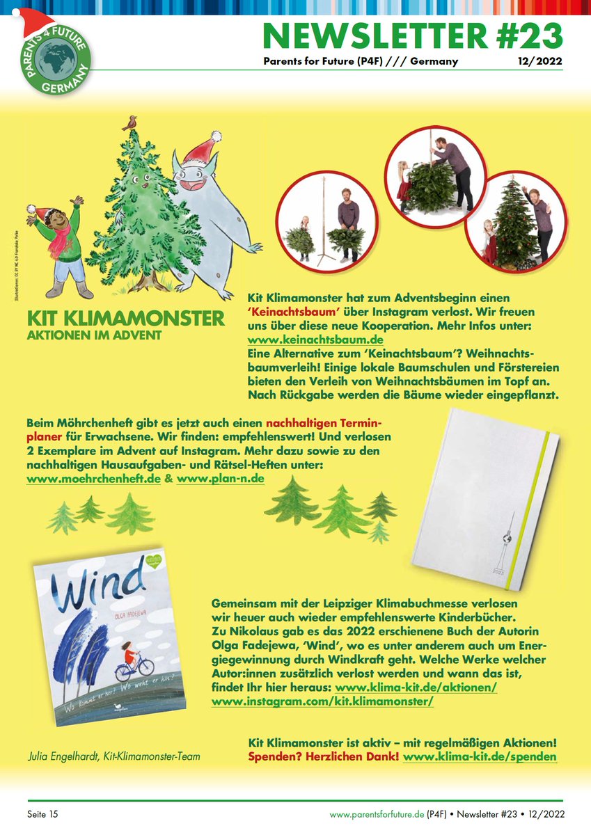 parents4future's tweet photo. KIT Klimamonster Aktionen im Advent
▶️ https://t.co/Tj9KptBQhz
▶️ https://t.co/YQPx23zL8w
▶️ https://t.co/oSF6nyvzl1
#KitKlimamonster
▶️ https://t.co/zdUvotGtX1
#moa /12 @KlimaMonster https://t.co/3YN6XlagMt