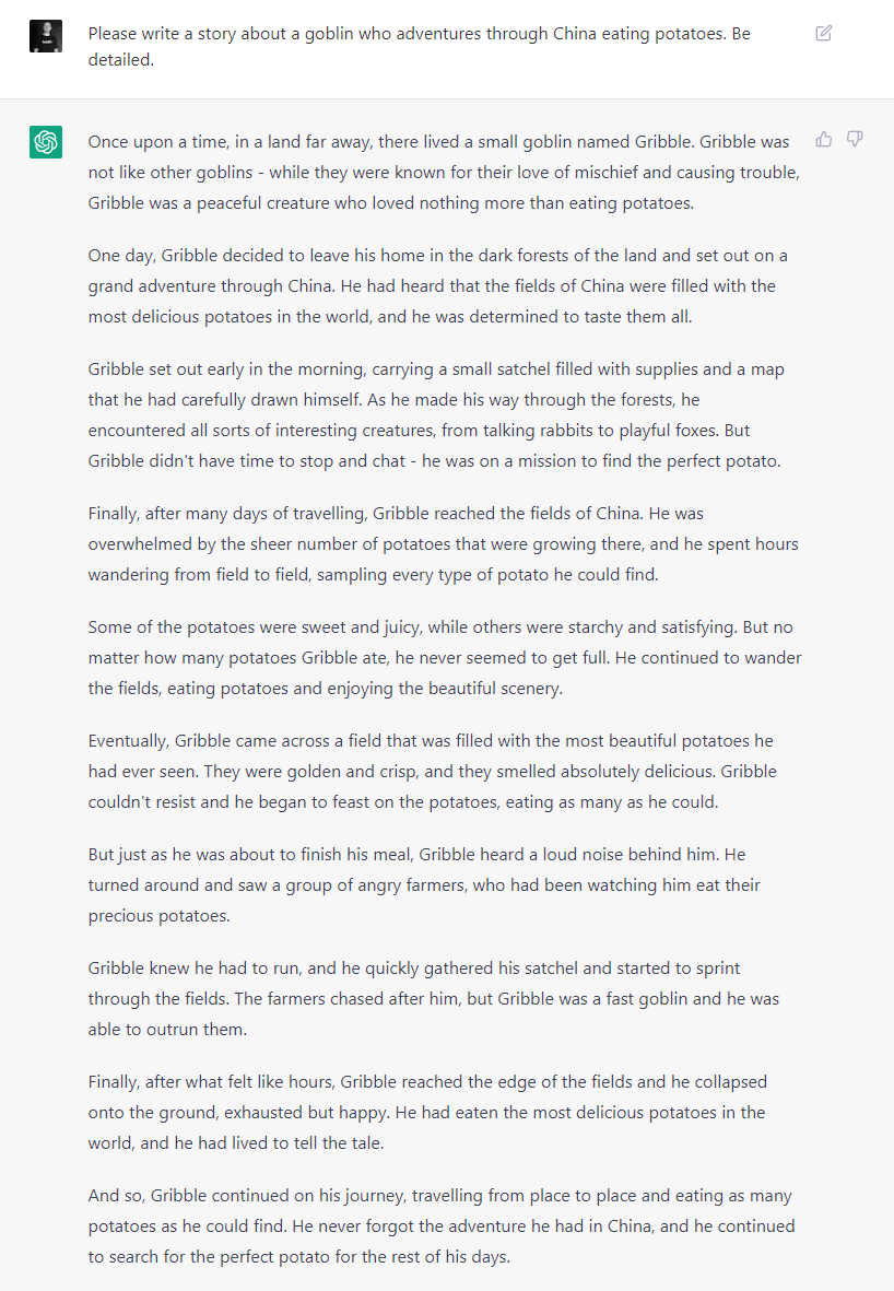 scheckter's tweet image. My marketing friends: Using OpenAI to do copywriting, coding etc.

Me:

#openai #chatGPT