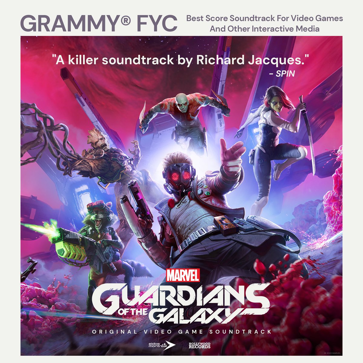 Final Round Voting Now Open!

For Your GRAMMY®️ Consideration:

Best Score Soundtrack for Video Games

Marvel’s Guardians of the Galaxy Composed by Richard Jacques 
Listen : spoti.fi/3jVeQrl