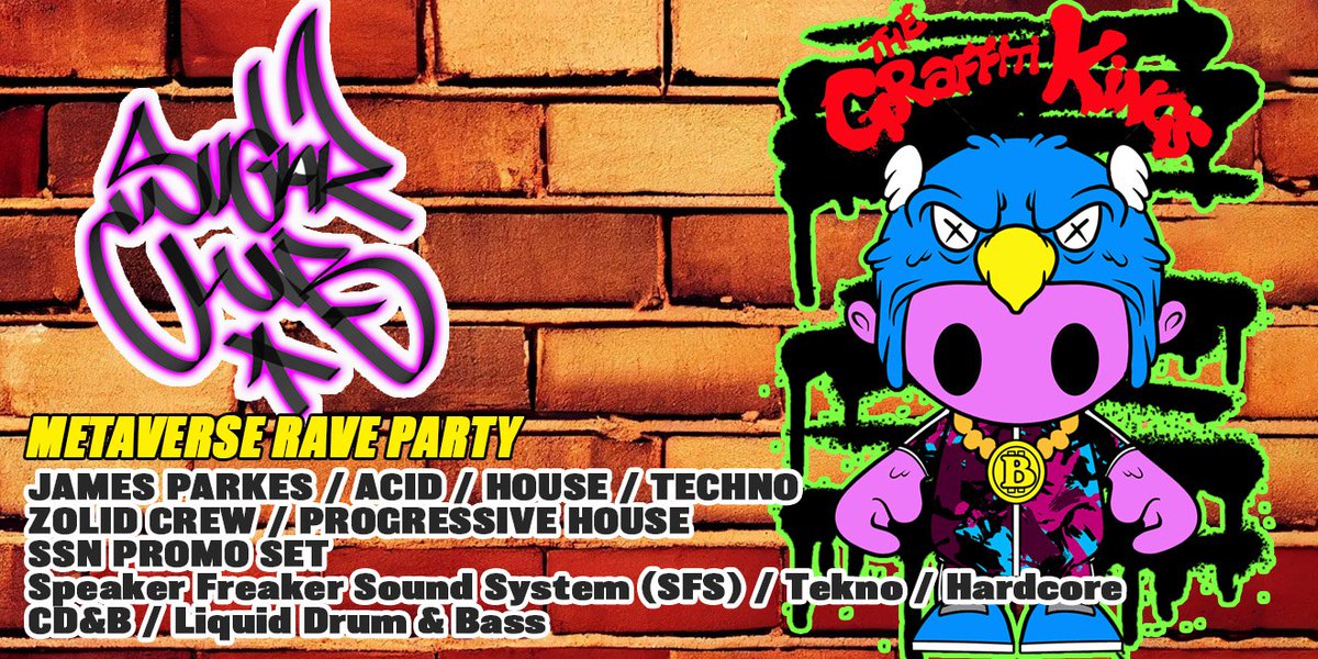 events.decentraland.org/event/?id=9be2…

YOOO!! Come party in the ether with us! Grab some wearables and come melt ya face off! w @SugarClub_ <a href="/HODLWARRIORS/">#HODLWARRIORS ⚡️⚡️⚡️</a> <a href="/jamesparkes_dj/">James Parkes</a> <a href="/ZOLiDnetwork/">ZOLiD</a> <a href="/SublimeNFT/">Sublime Sounds - WAX NFT Music & $SSN</a> @WizzaPizza1 <a href="/Muenstervision/">Muenstervision</a> and.... YOU! Friday !