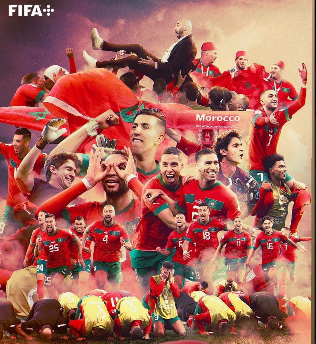 Vous étiez performants, persévérants, patients. Vous étiez des vrais Lions. Vous nous avez fait rêver 🇲🇦 Thank you Morocco 🇲🇦  #FIFAWorldCup2022