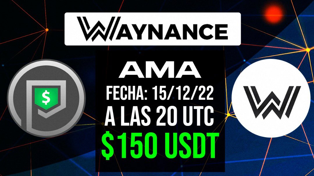 🔥SORTEO $150🔥

Mañana a las 20 UTC tendréis un NUEVO AMA con <a href="/Waynance/">Waynance Tech</a> y sortearemos 150 USDT entre los participantes 🥳🔥 

Requisitos:

1️⃣ Like Y RT ❤️
2️⃣ Menciona 3 Amigos 🤝
3️⃣ Unirse al telegram y participar en el AMA: t.me/elclubdelasoje… 

Mucha Suerte 🍀