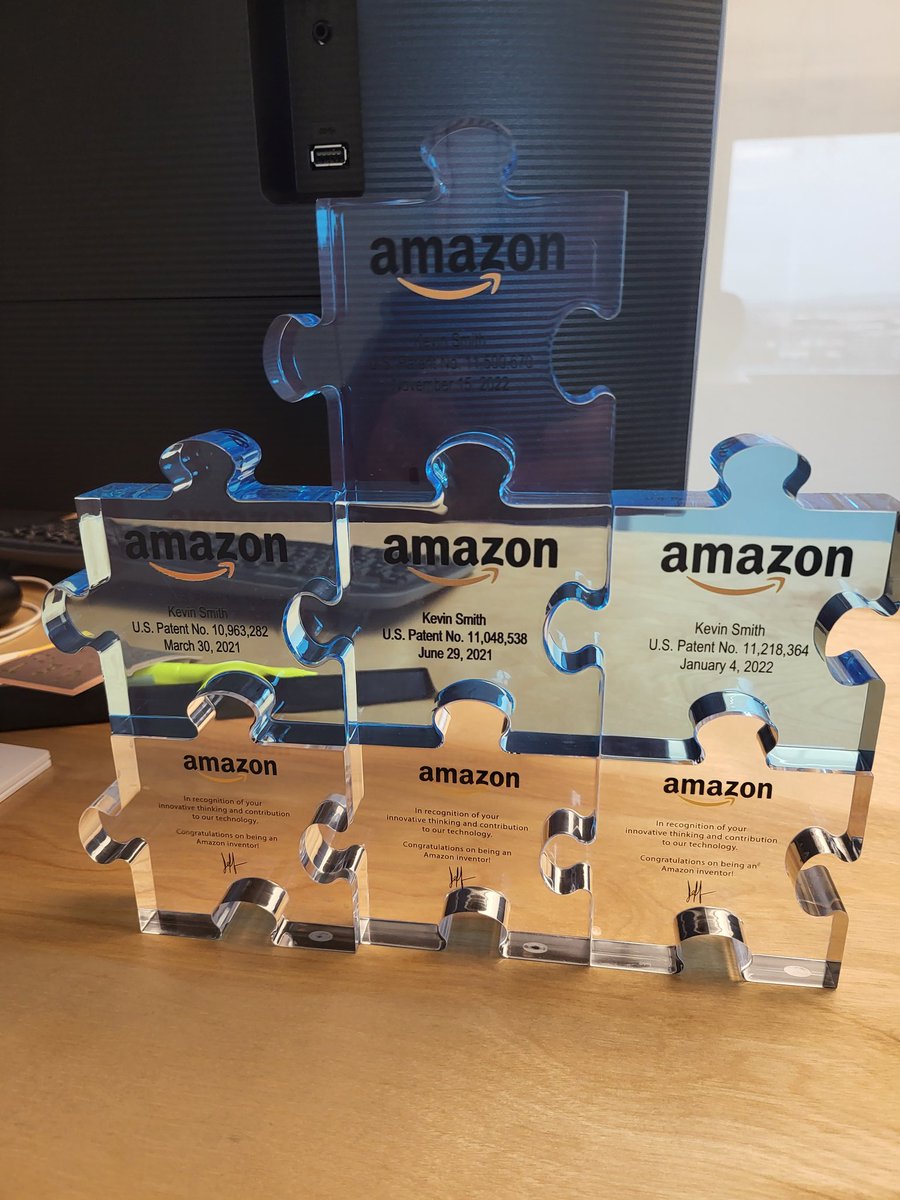 Excited to receive another  patent today! Let's keep building <a href="/awscloud/">Amazon Web Services</a> #AWS #AlwaysDay1