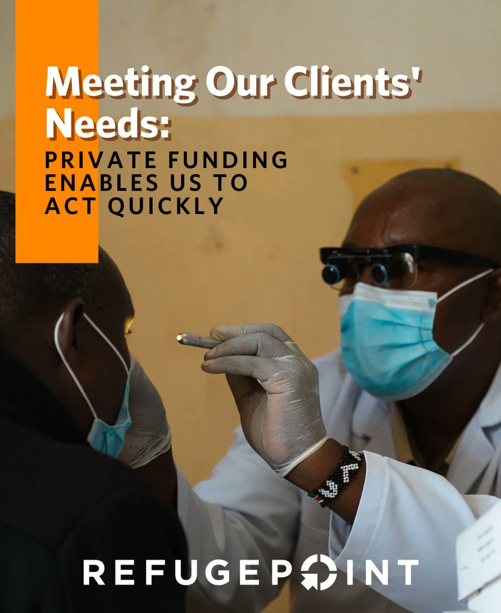 (1/3): We talk a lot about how RefugePoint’s private funding makes us nimble. But, what does that mean?

Check out this one example from our Urban Refugee Protection Program (URPP) in Nairobi.
