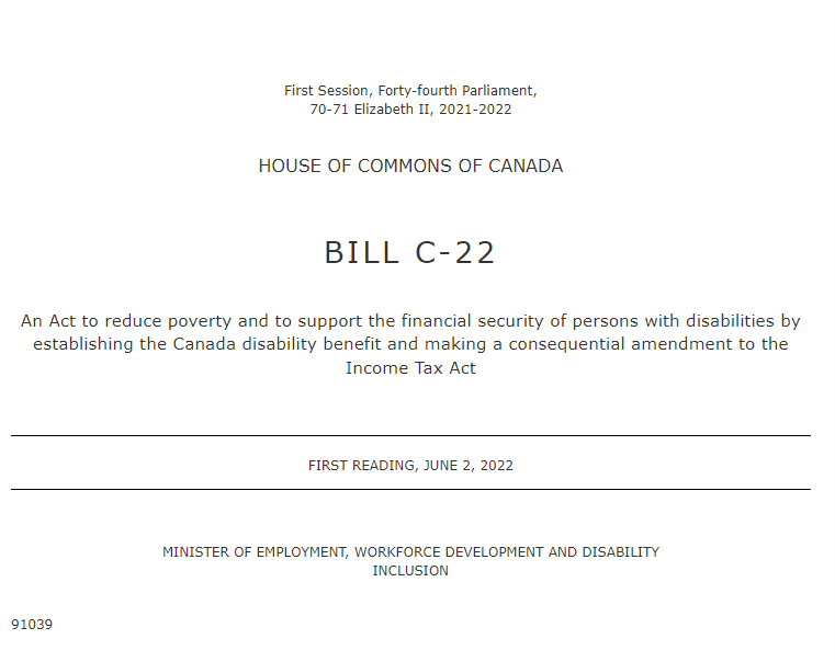 InclusionCA's tweet photo. 1/3  Well the Chair of HUMA reported back bill C-22 to HofC with amendments today. Good news and we celebrate this step in the process....but....they decided to adjourn for the Holiday break with still 2 days left to go....... https://t.co/FZXz7dDciZ