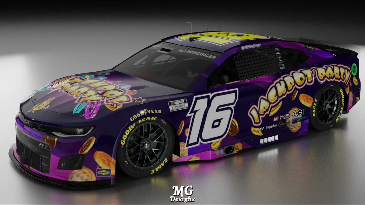 Can't wait to see the dinger back to full time cup racing 

@AJDinger @JackpotParty @KauligRacing

#ajallmendinger #dinger #jackpotparty #kauligracing #nascar #paintscheme #blender #render #graphicdesign #graphicdesigner #concept #chaseelliott #daleearnhardt #cars #motorsport