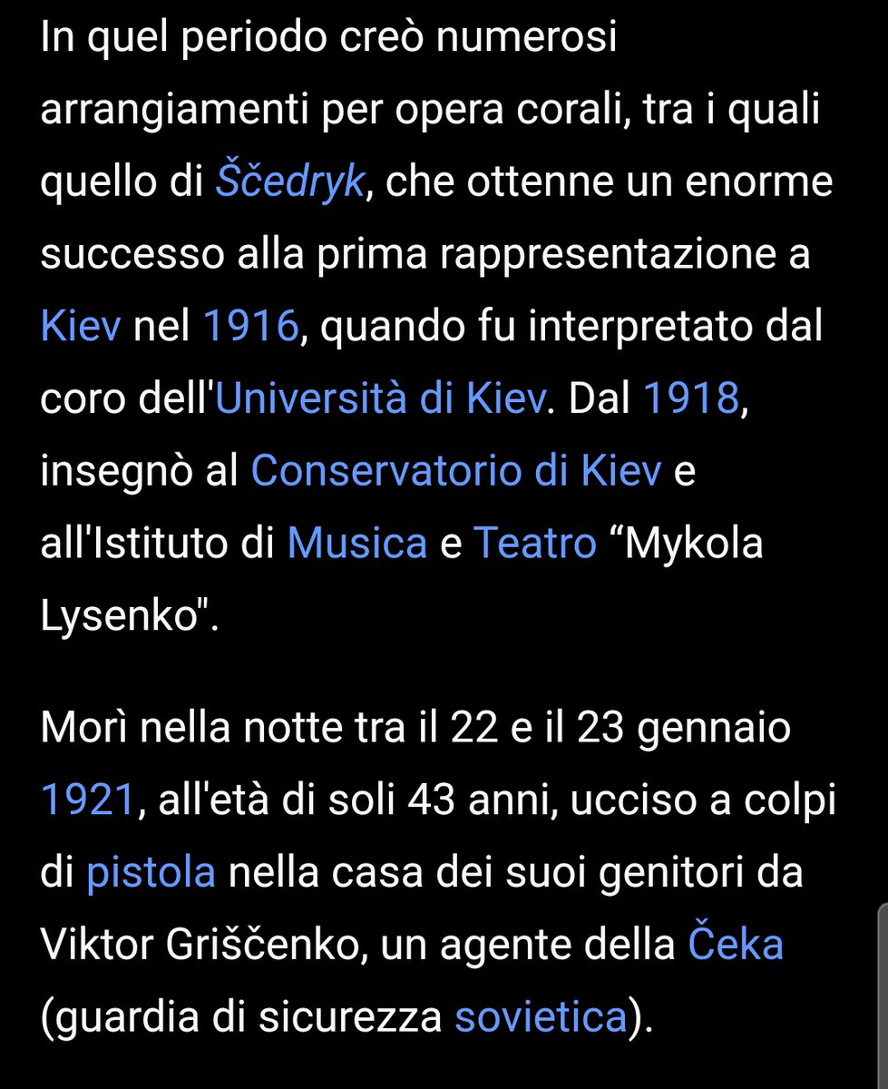 giovannidalloli's tweet image. Bello che i militari dei Paesi membri della,NATO dislocati n Lituania offrano questo canto natalizio di origine ucraina.

Il compositore ucraino fu ucciso nel 1921 da un membro della Ceka, polizia segreta sovietica.
