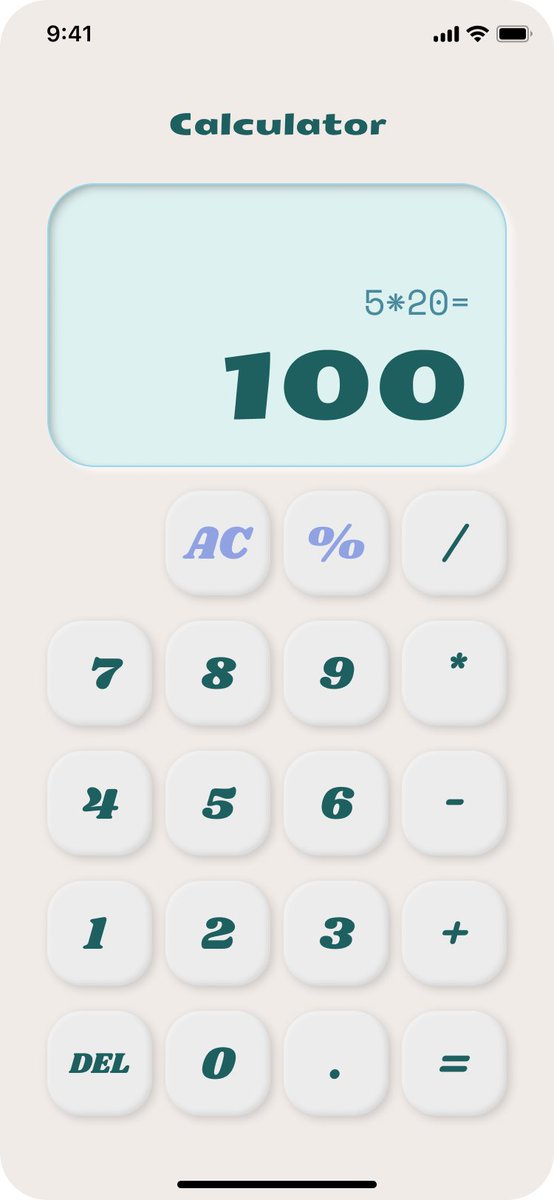 dzeriiii's tweet photo. Day 4 - Calculator #DailyUI https://t.co/FWx4HBI4YY