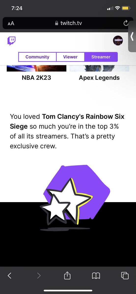 hiittsCj's tweet photo. are yall telling me to main siege? 🤔🤔 @Twitch ttm https://t.co/L02kOTTqnu