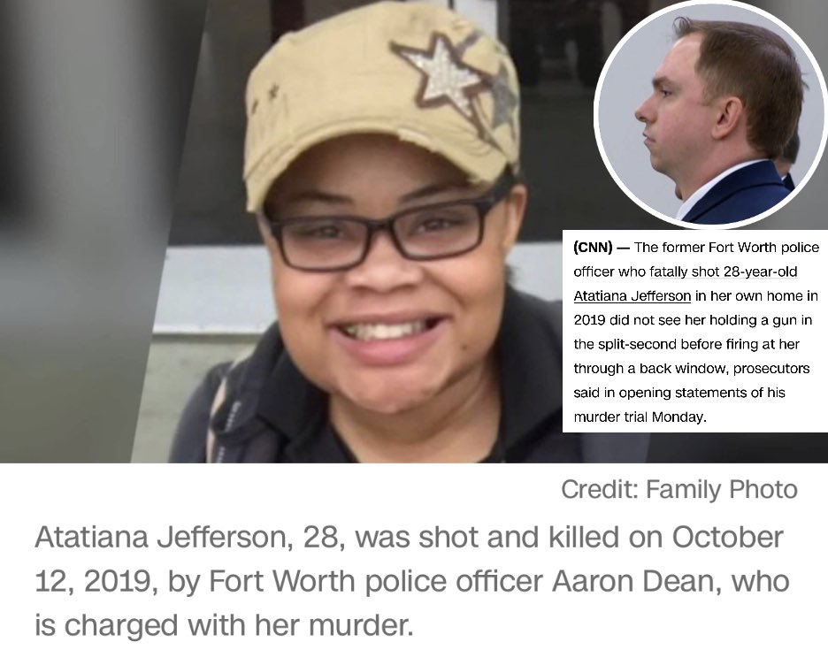 #AtatianaJefferson I hope they call this right! This was supposed to be a “Welfare Check” not a murder! “ANOTHER INNOCENT BW KILLED” but “they” say this shit doesn’t happen! #BlackLivesMatter #America #BlackTwitter #Police #PoliceViolence #injustice #injustice3