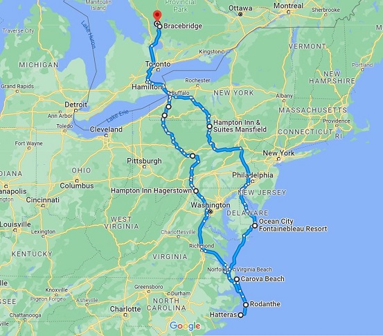 IT's A #BlogPost: Am I the only one that thinks my Google Map (from my recent road trip) looks like the Venus de Milo? You be the judge! #outerbanks #roadtrip #roadmap (CLICK: yagottalaughaboutit.blogspot.com/2022/12/my-goo…)