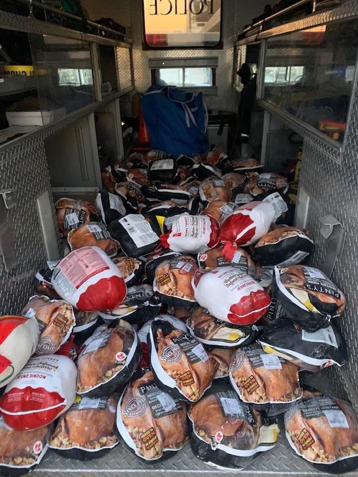 The Turkey Drive was a great success and we were able to provide the Upper Room Food Bank with 142 turkeys in support of the Feed a Family Campaign. Big thanks to everyone who stopped by and donated 🦃