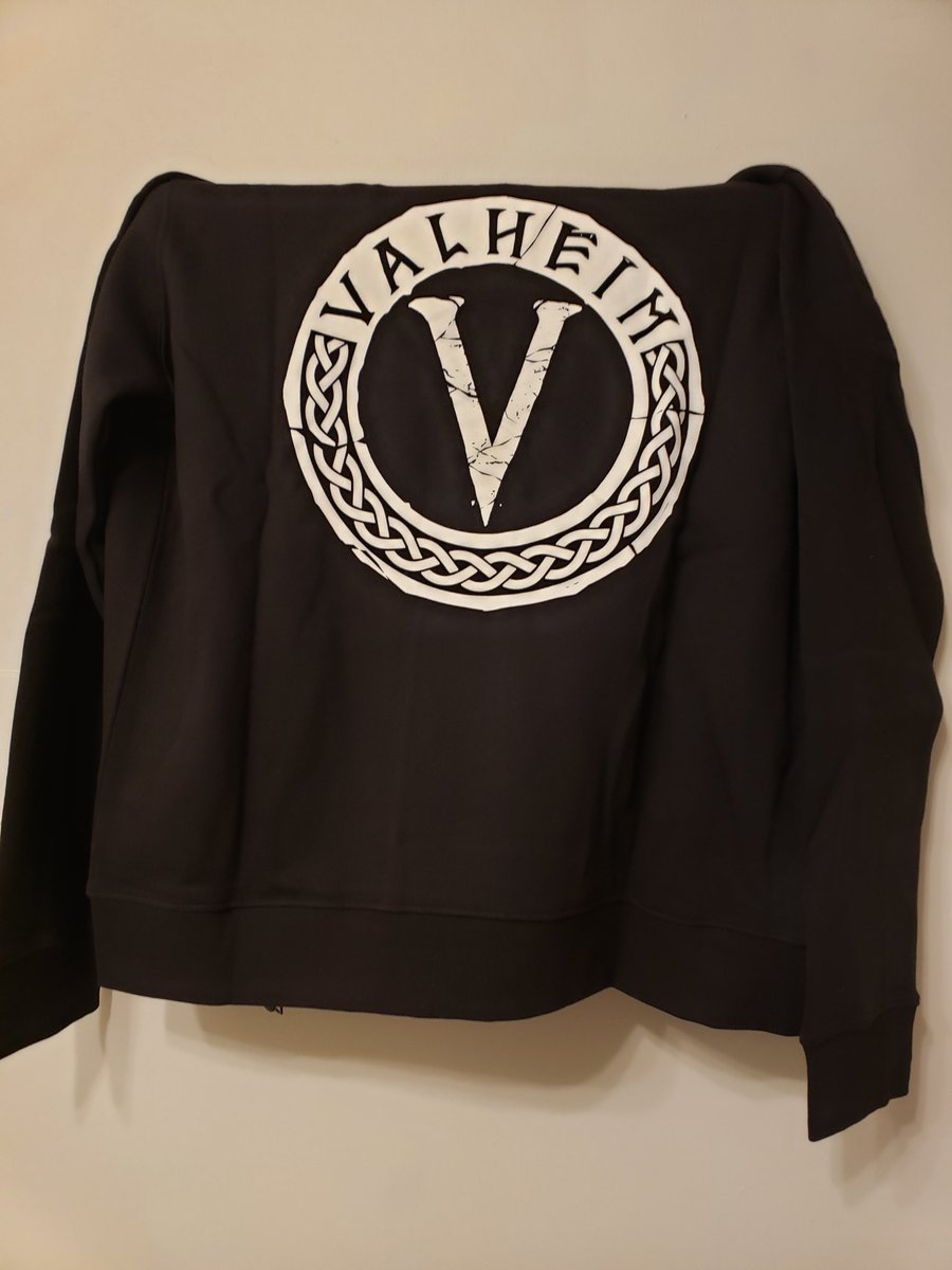 Moving2TheMusic's tweet photo. @Valheimgame @TheGrimfrost My Valheim hoodie has arrived. Way sooner than I thought! 🥰🪓🗡 https://t.co/kLPIn56OQO