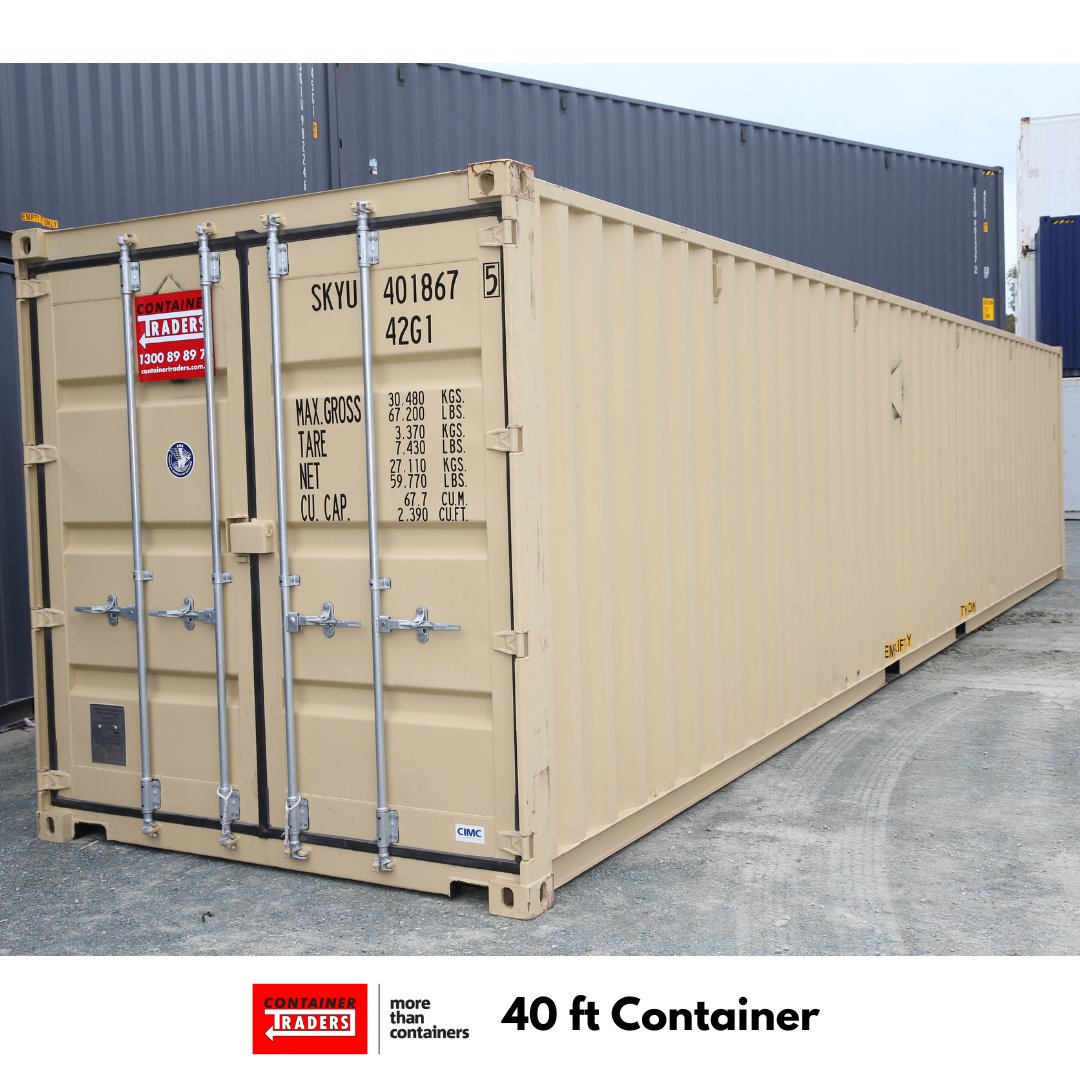 C0ntainerTrader's tweet image. A 40 ft General Purpose Shipping Container has huge storage capacity! These containers can be used for static dry storage or secure transportation of goods.

#specialcontainers #miningsolutions #agriculture #transportgoods #shippingcontainer