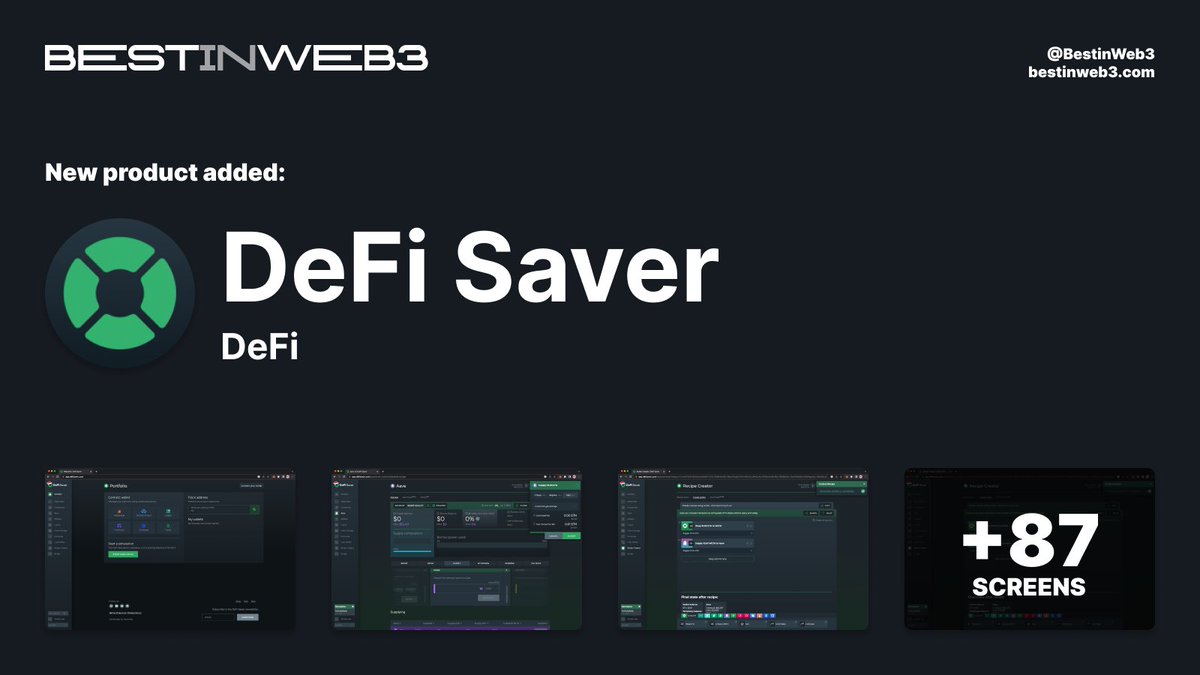 BestinWeb3's tweet photo. Latest screenshots from @DeFiSaver, the trading terminal to manage your positions across DeFi. Check it out https://t.co/os30g8Bqkk #web3 #productdesign #inspiration https://t.co/j3EVtbMbsT