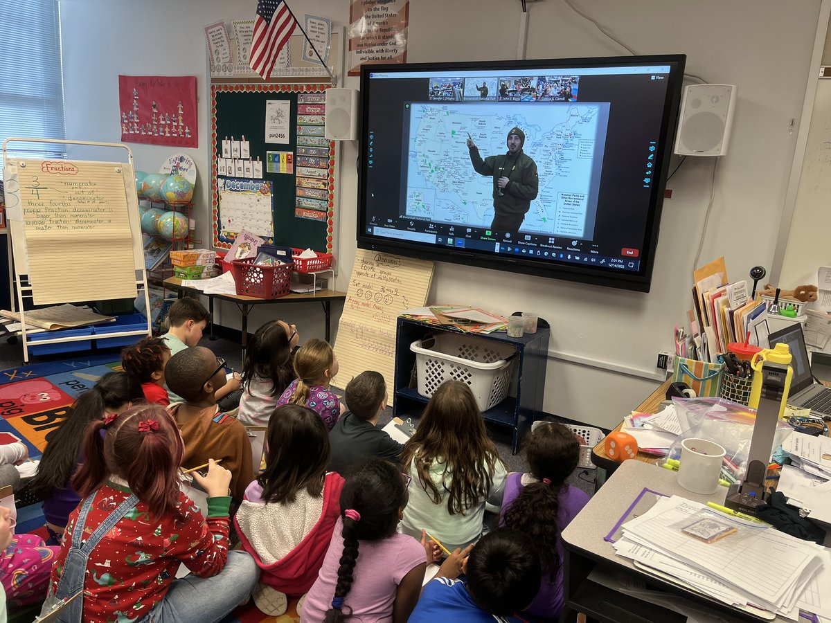 Learning about animal adaptations from the experts at Shenandoah National Park through their virtual field trip experience. Highly recommend!!