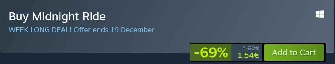 PPG_dev's tweet image. Weekly Wednesdays #50: get Midnight Ride for 69% off! store.steampowered.com/app/1210110/ #MidnightRide #adultgame #3DCG #DAZ3D #adultVN