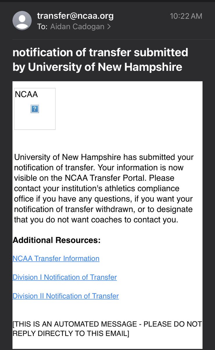 acadogan3's tweet image. Officially in the transfer portal with 2 years of eligibility remaining. 
Beyond blessed for the past 4 @UNH_Football, excited for the future!!