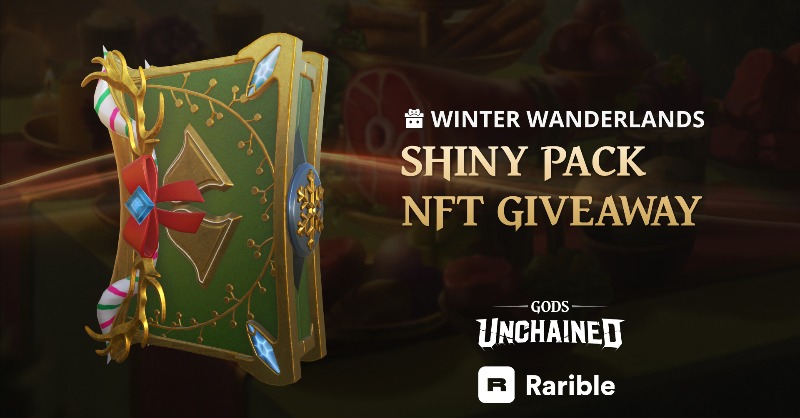 We're spreading festive cheer this holiday season with <a href="/GodsUnchained/">Gods Unchained</a>. To celebrate the launch of their new Winter Wanderlands set, we'll be giving away 5 Shiny Packs! 

24 hours to enter:
1⃣ Follow <a href="/rarible/">Rarible</a> and <a href="/GodsUnchained/">Gods Unchained</a> 
2⃣ Like &amp; RT
3⃣ Drop a ⛄️

*GU Player IDs required*