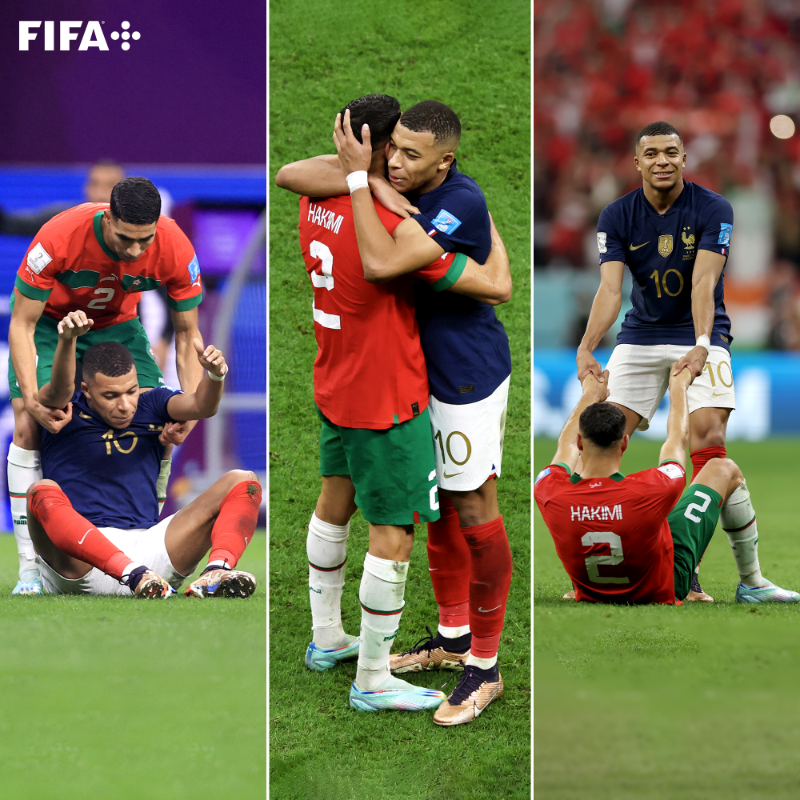 fifaworldcup_es's tweet photo. Porque un amigo es una luz... 🇫🇷😍🇲🇦 https://t.co/hkMiwrnlJ1