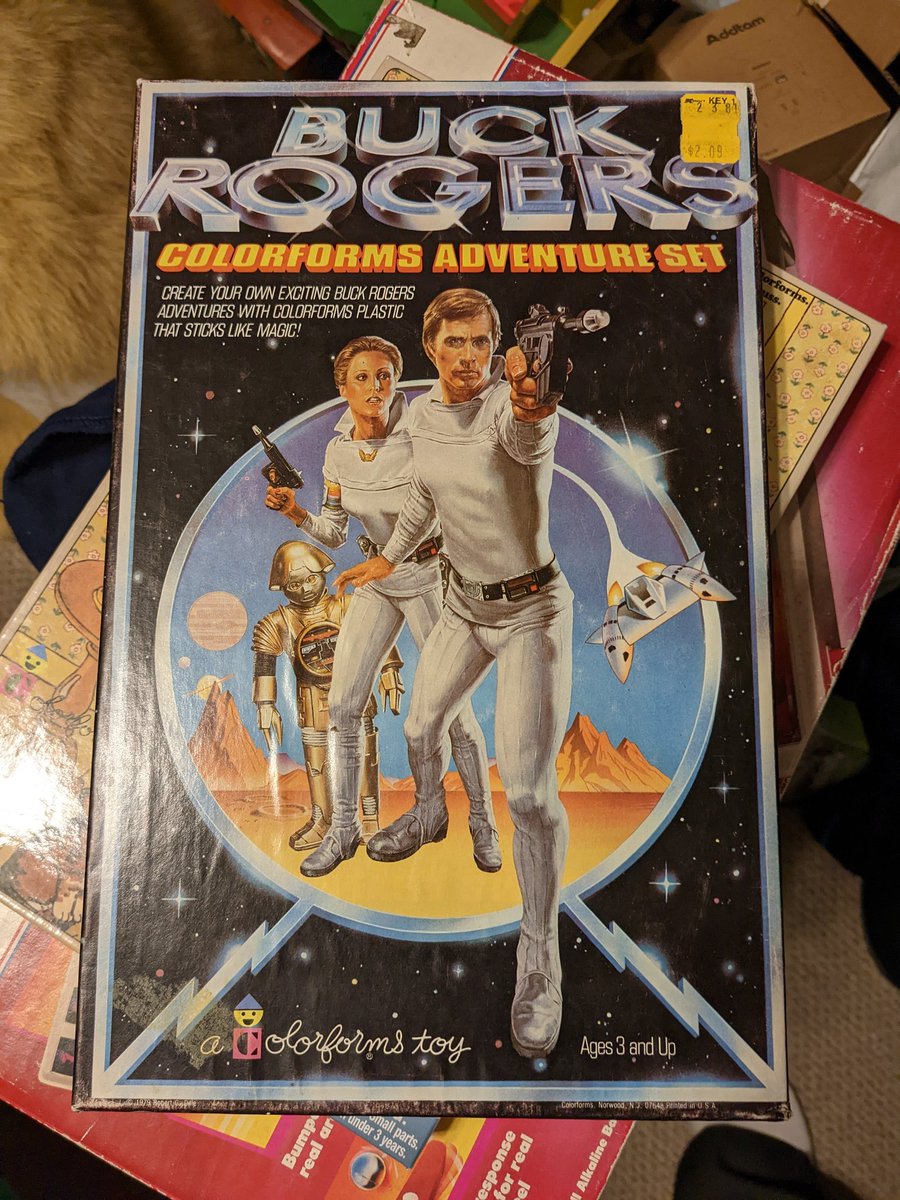 1000thghostauto's tweet image. Who else loved this show? #buckrogers #colorforms #80s