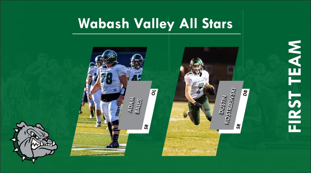 Monrovia Football (@mhsbulldogfb) on Twitter photo Congratulations to our Wabash Valley All Star Selections!
1st Team:
<a href="/A_Bales23/">Adam Bales</a>, <a href="/DustinKostrzew7/">Dustin Kostrzewski</a> Congratulations to our Wabash Valley All Star Selections!
1st Team:
<a href="/A_Bales23/">Adam Bales</a>, <a href="/DustinKostrzew7/">Dustin Kostrzewski</a>